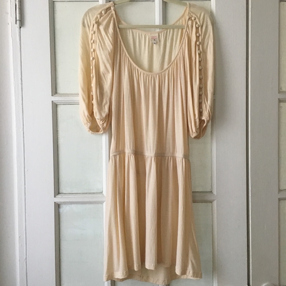 Lauren moffatt jersey dress with button detail